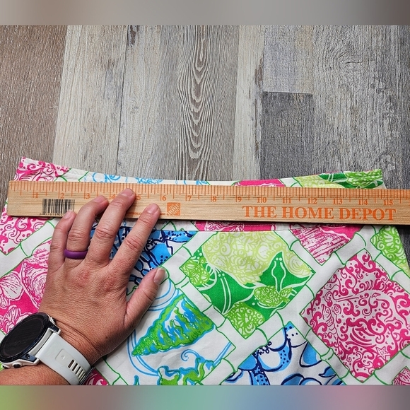 Lilly Pulitzer Jubilee MultiColor Patch Print skirt Size 4 Pink Green Blue - Picture 4 of 7
